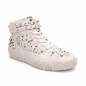 Women Ash Myriad Studded Hightop Sneakers White | 965039-677
